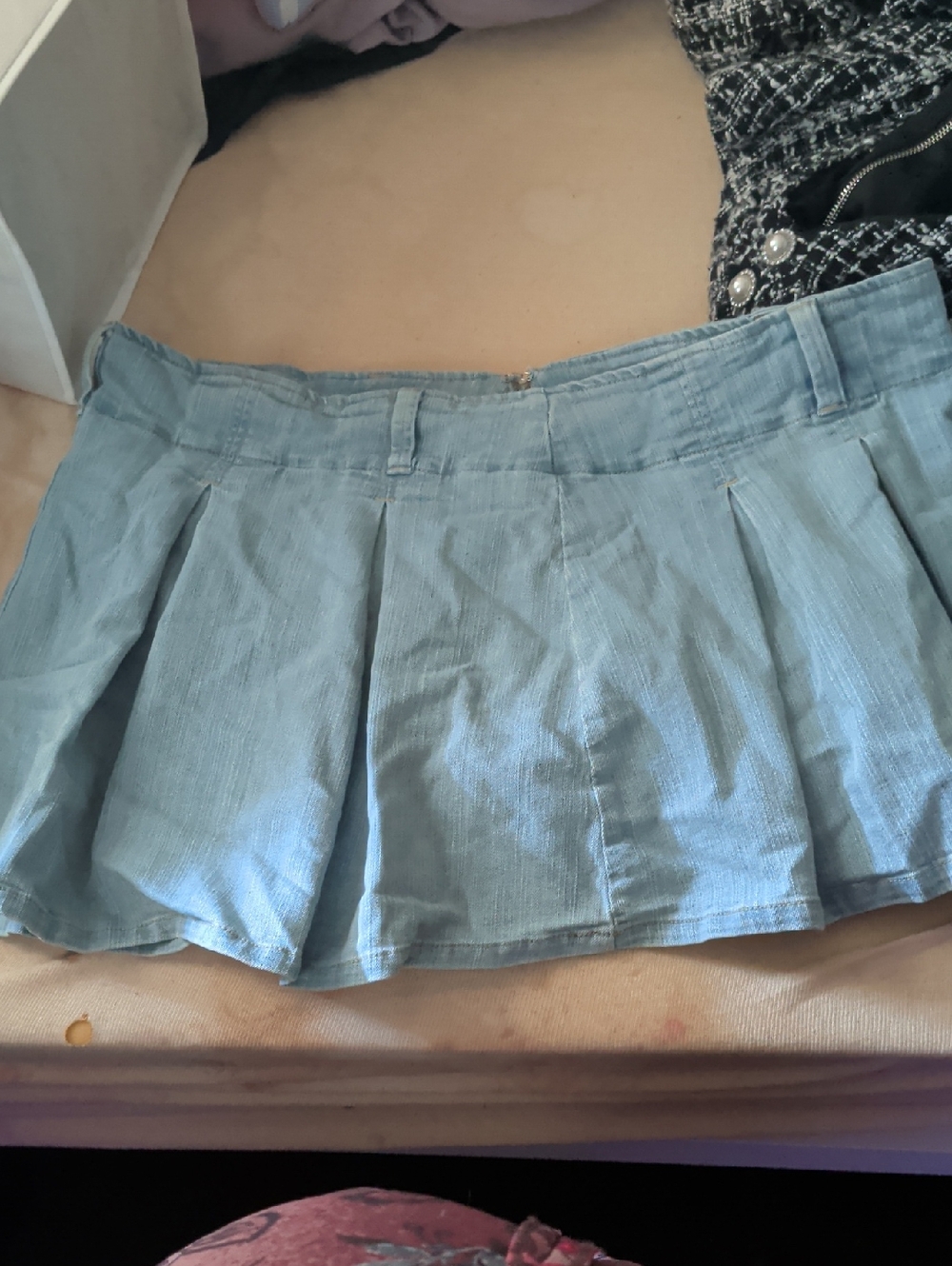 FN Light Blue Pleated Mini Skort Size 3x NWOT